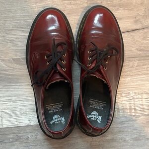 Dr. Martens Burgundy Leather Shoes
